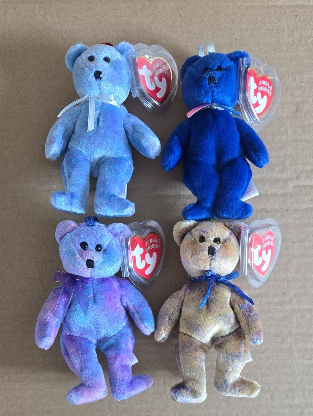 Beanie Babies - Jingle Beanies Ornaments Set Of 4 - Clubby I-IV